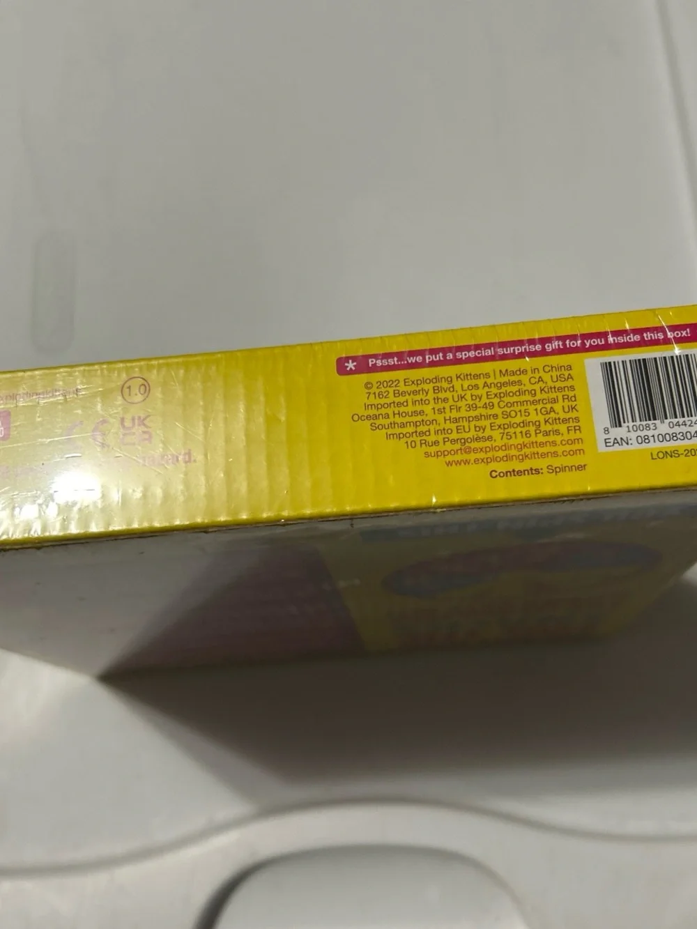 Explosive Fun: I'm Just Here for the Snacks Party Game - Yellow & Purple